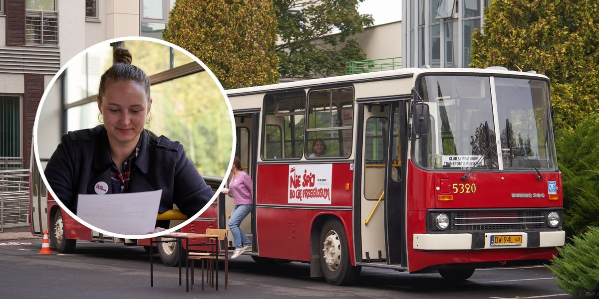 Na zdjęciu spisobus na terenie kampusu Uniwersytetu Ekonomicznego we Wrocławiu