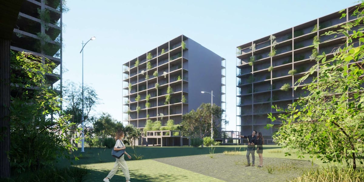 Projekt "Wittigowo Growth" z zielonymi tarasami