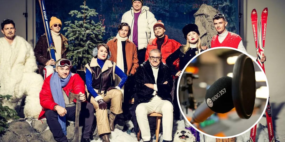 Dziennikarze Radia 357, w kółku mikrofon Radia 357