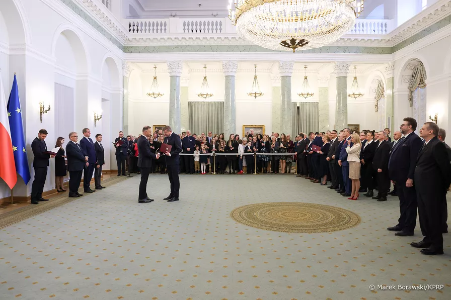 Uroczystość wręczenia nominacji profesorskich w Pałacu Prezydenckim w Warszawie