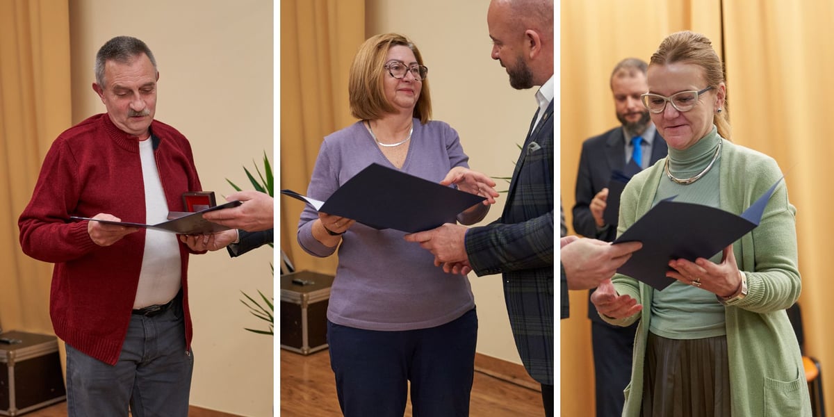 Wręczanie nagród pracownikom wrocławskiego MOPS-u.