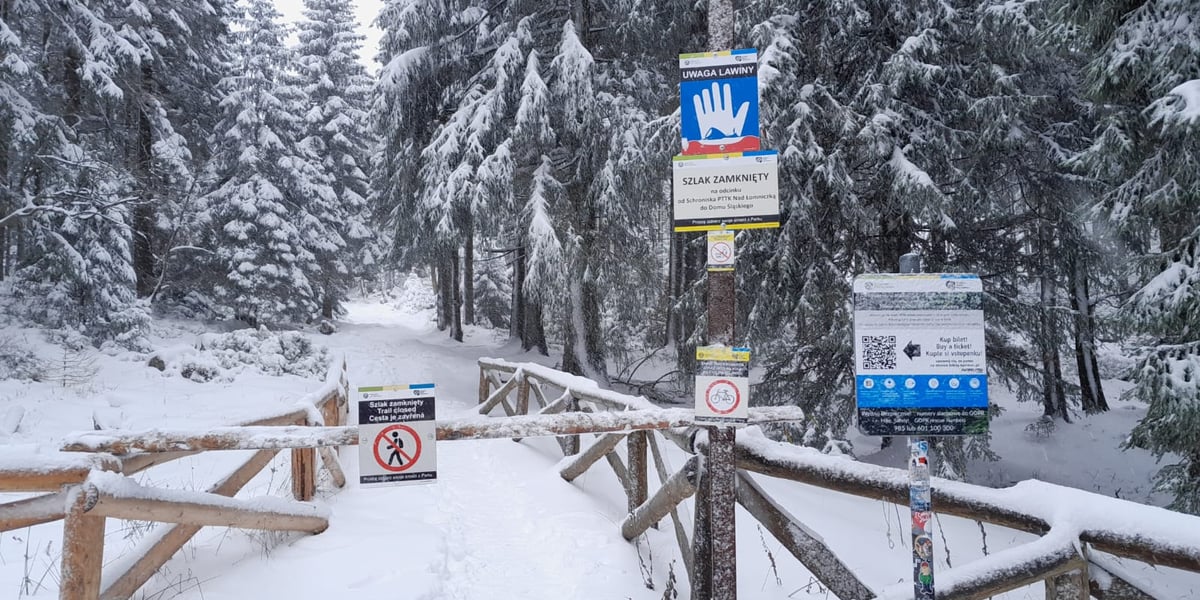 Zamknięte szlaki turystyczne w Karkonoskim Parku Narodowym
