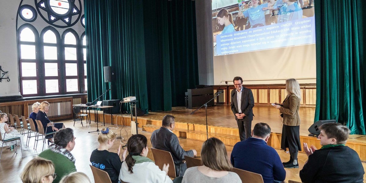 Spotkanie przedstawicieli UNICEF-u z UM Wrocławia. Na zdjęciu: Octavian Bivol, Zastępca Dyrektora Regionalnego