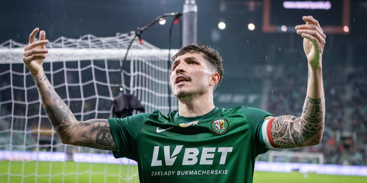 Erik Exposito, kapitan drużyny Śląska Wrocław