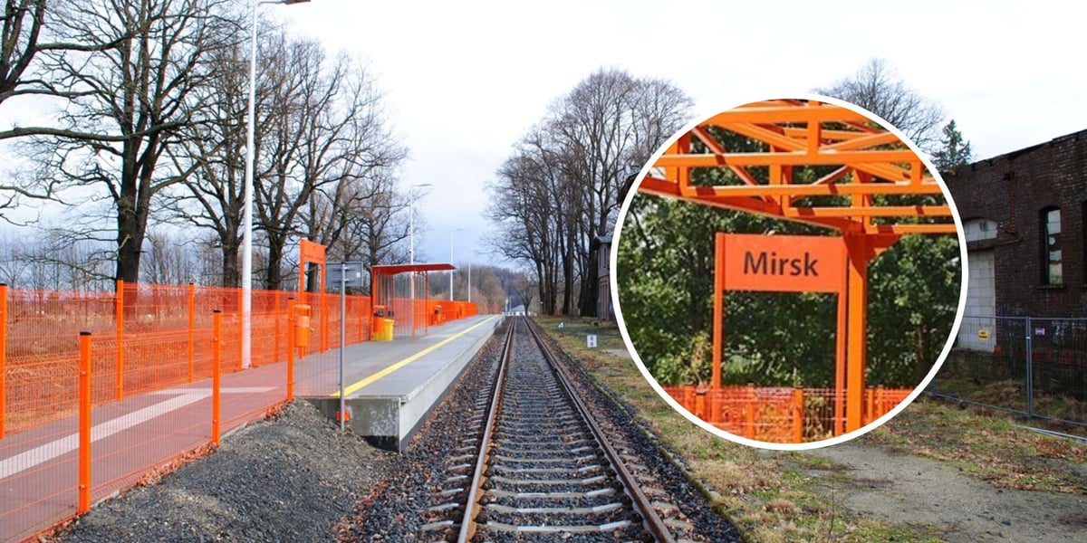 Przystanek kolejowy w Mirsku