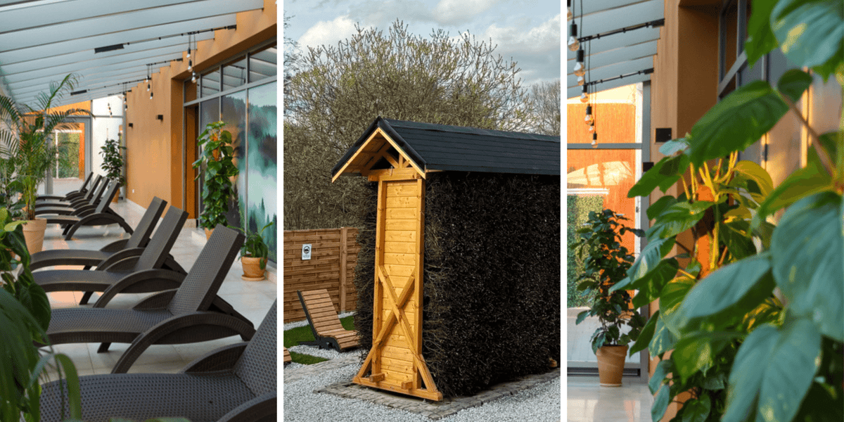 Nowe atrakcje w Saunarium w Aquapark Wrocław - kolaż trzech zdjęć