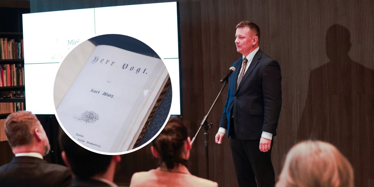 Prorektor Uniwersytetu Wrocławskiego prof. Artur Błażejewski podczas uroczystości przekazania ksiąg Bibliotece Uniwersyteckiej.