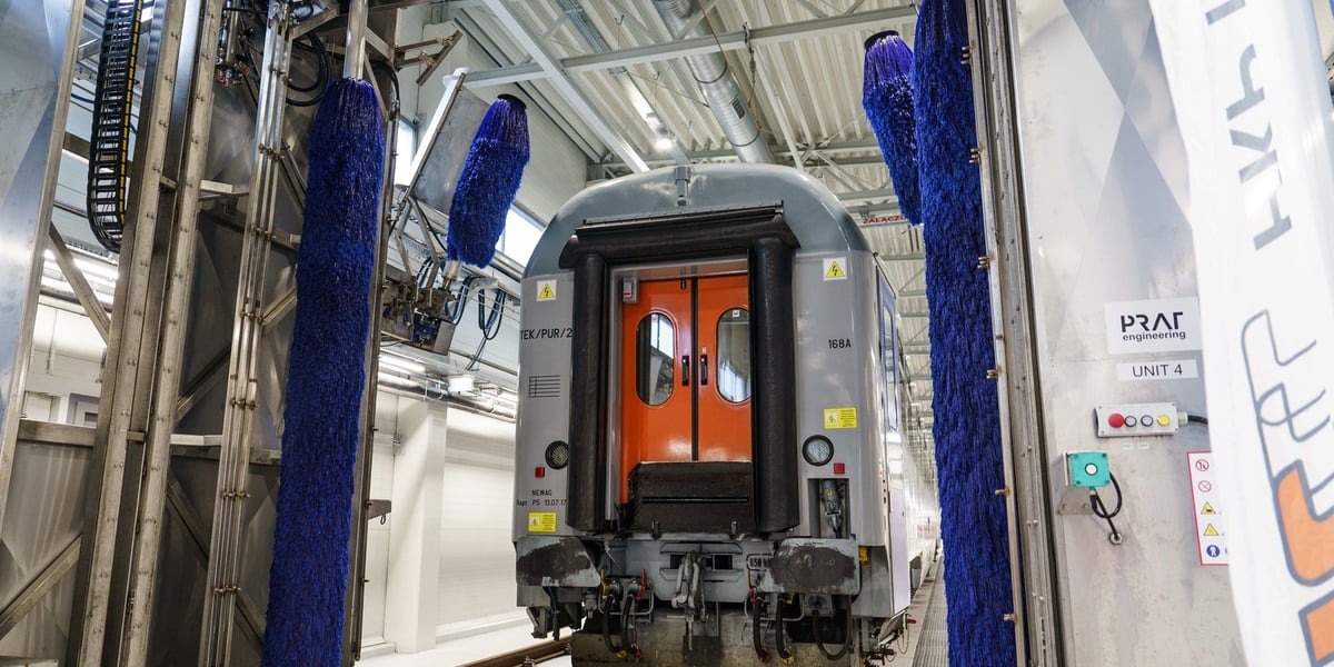 Nowoczesna myjnia PKP Intercity we Wrocławiu