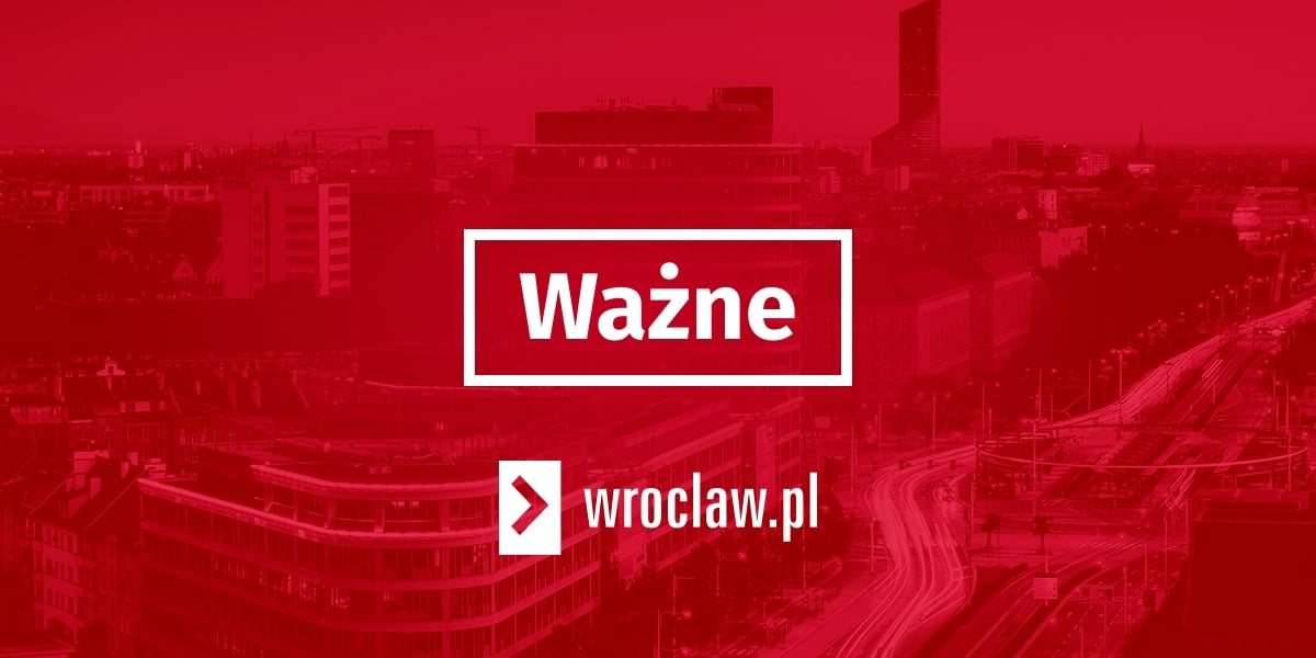 Czerwona plansza z napisem "ważne"