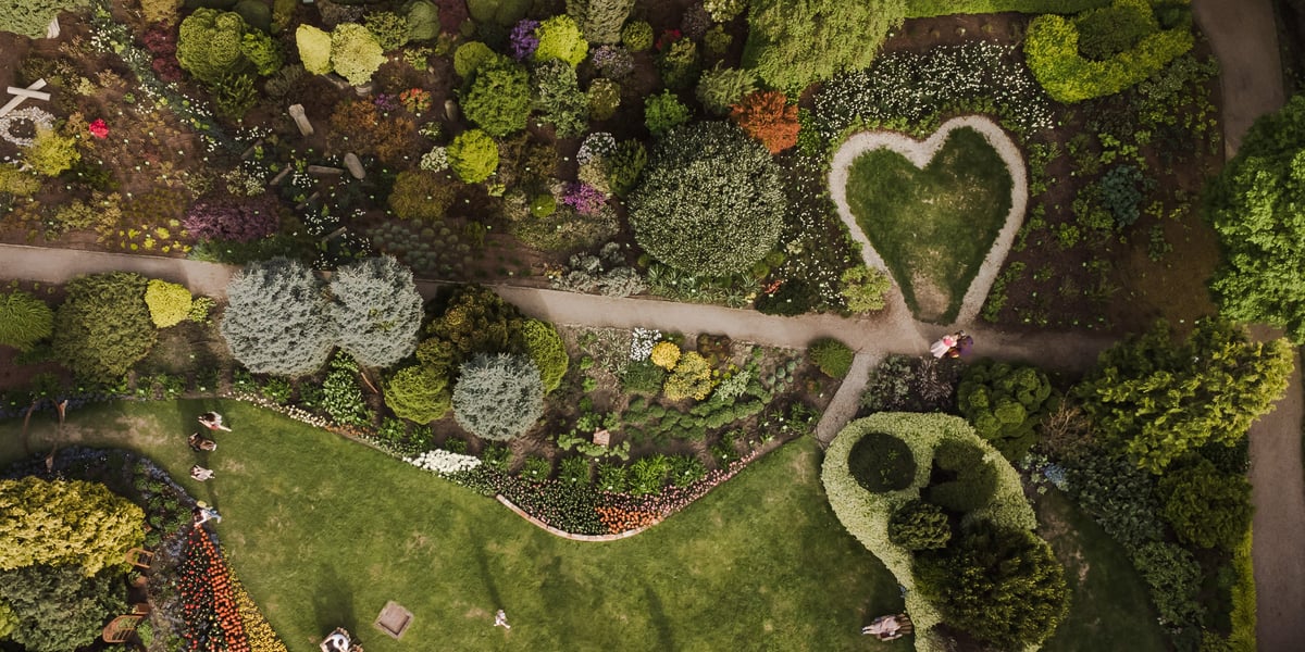 Ogród Botaniczny - widok z drona 