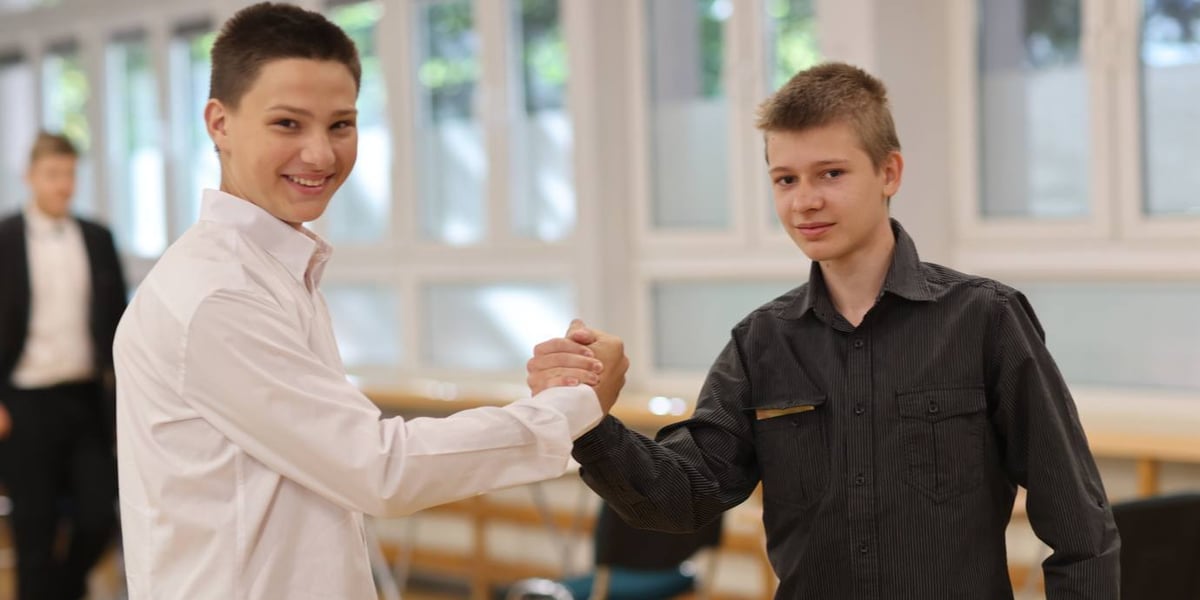 Uczniowie SP nr 29 przed egzaminem z j. polskiego