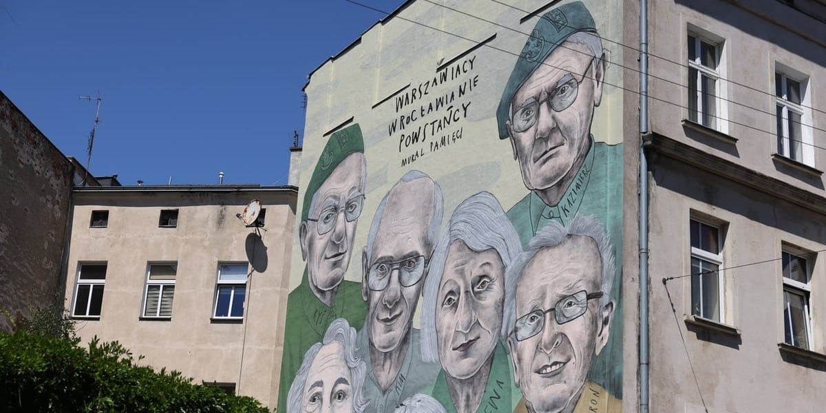Muralu pamięci WARSZAWIACY - POWSTAŃCY - WROCŁAWIANIE z okazji 80. rocznicy Powstania Warszawskiego. 