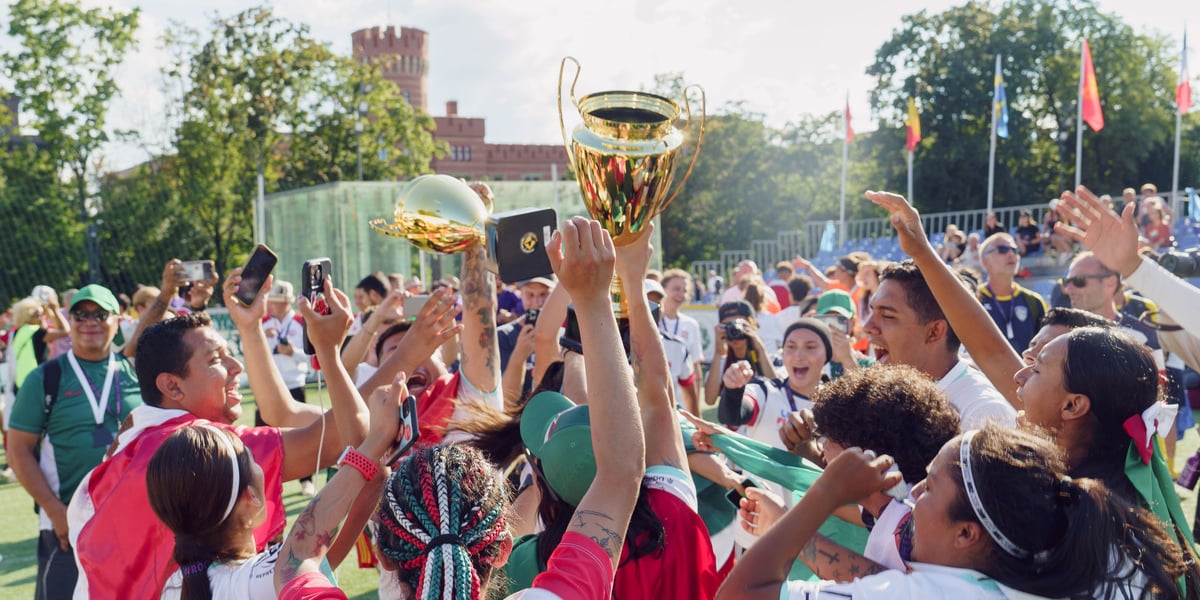 Drużyna Meksyku cieszy się ze zwycięstwa we Wrocław Cup 2024, 14.07.2024