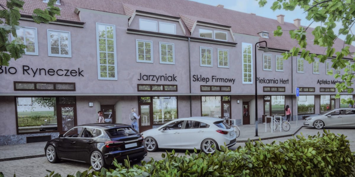 Wizualizacja elewacji budynku przy ul. Partyzantów, fragment wystawy plenerowej "Projekt Sępolno", Wrocław, 16.07.2024