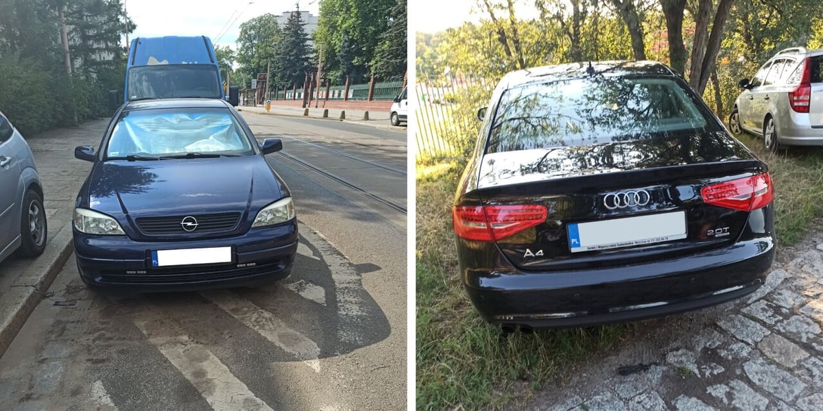 Przykłady nieprawidłowego parkowania 