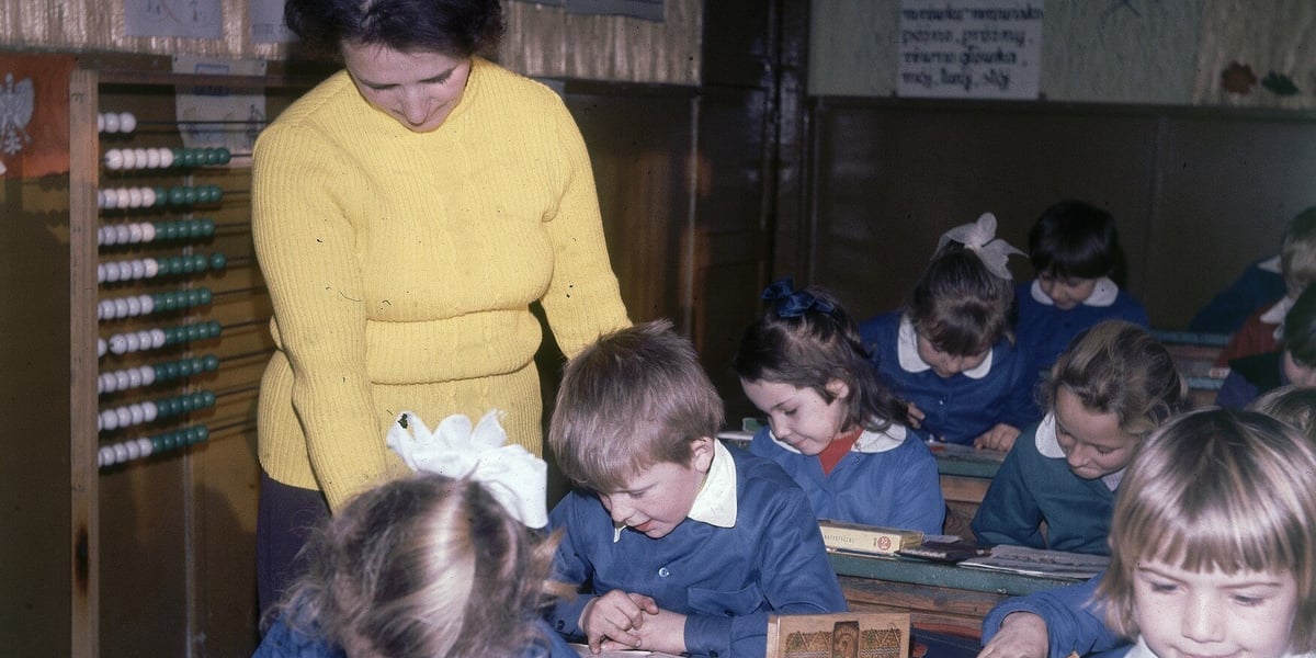 Lekcja matematyki,  1977 rok