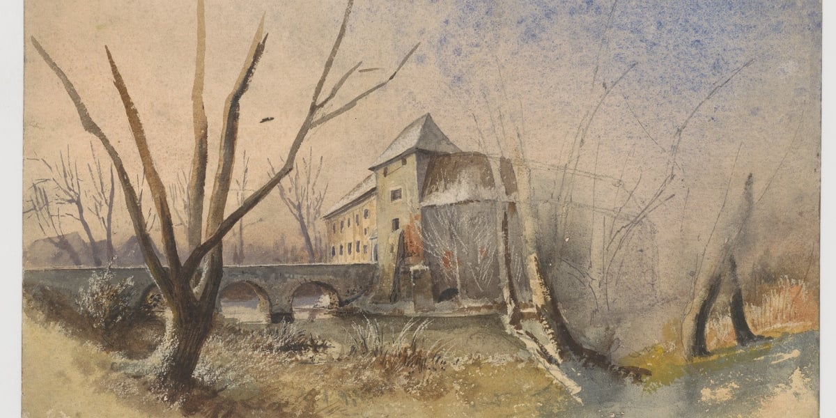 Zamek w Pankowie koło Świdnicy, 1885
