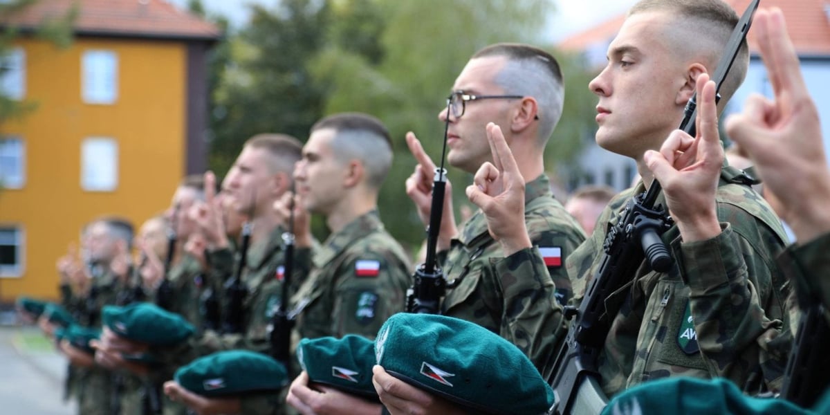 Przysięga wojskowa w Akademii Wojsk Lądowych