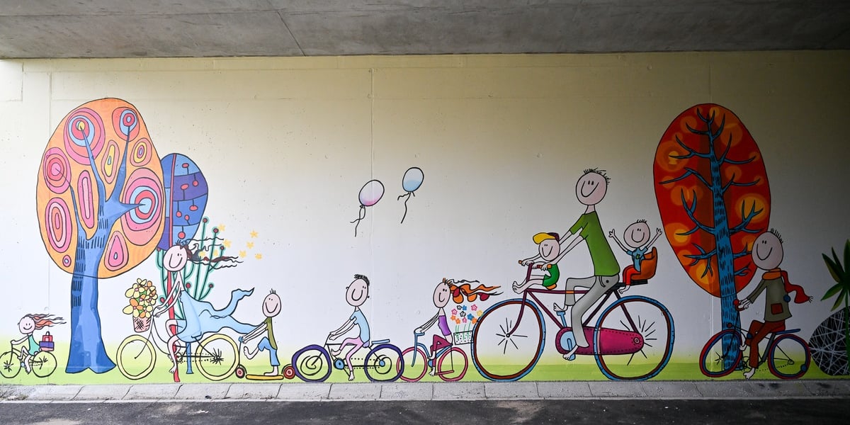 Nowy mural na Alei Wielkiej Wyspy