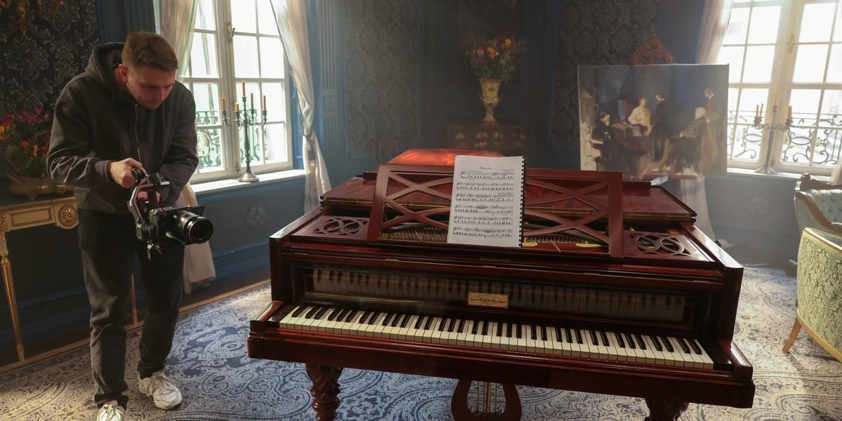 Zdjęcia do megaprodukcji "Chopin,Chopin!" powstały również we Wrocławskiej Wytwórni Filmów. 