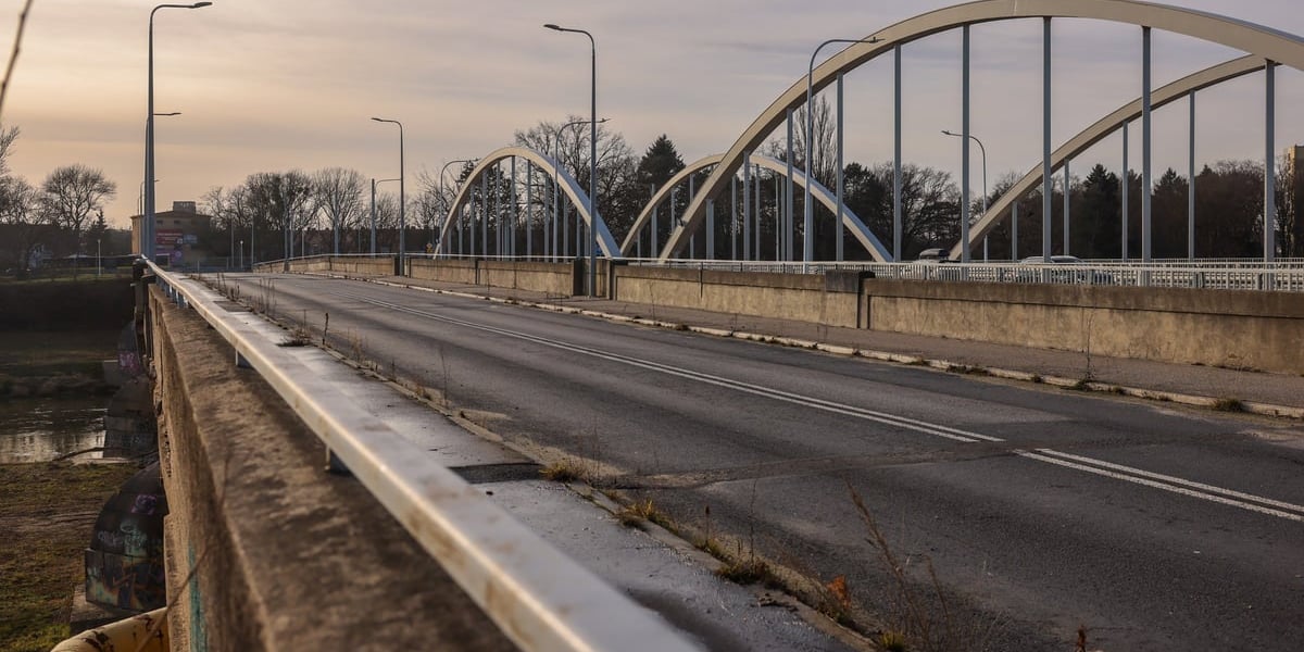 Stary most Chrobrego, styczeń 2025