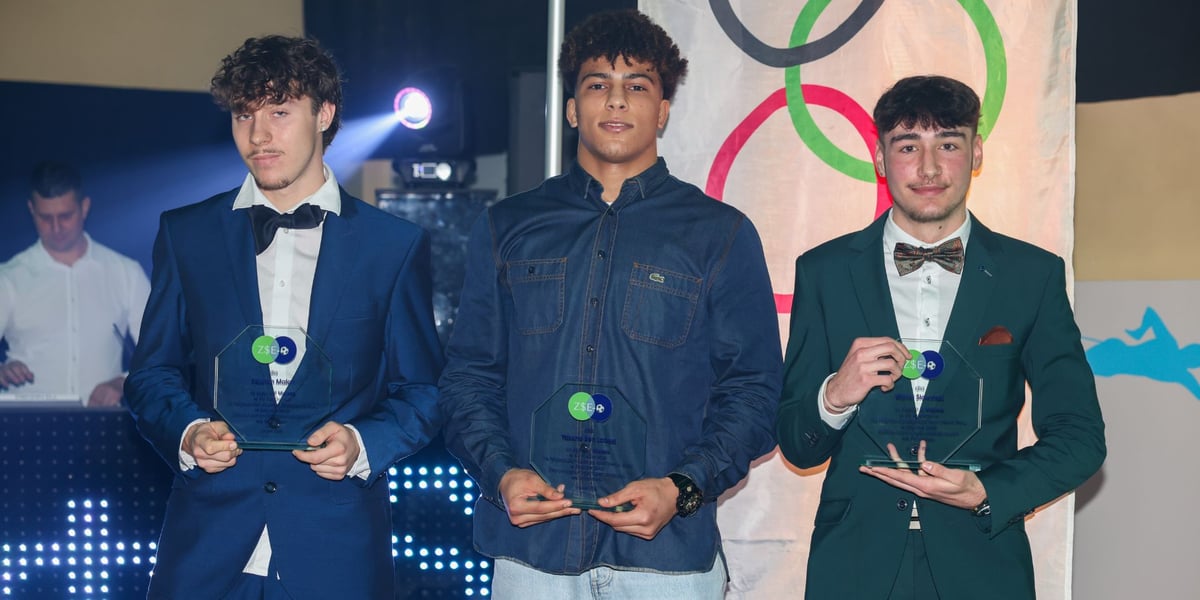 Najlepsi sportowcy: Kajetan Malon, Yassine Ben Labed i Wiktor Słowiński