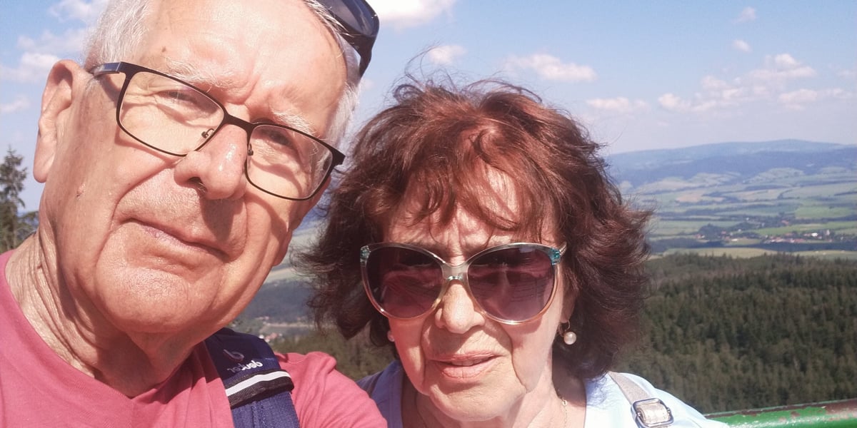 Pani Gina i pan Aleksander podczas jednej z wycieczek