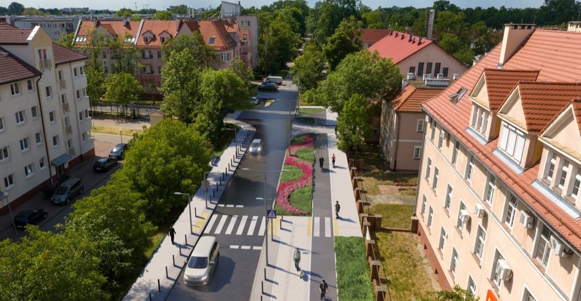 Tak po przebudowie wyglądać będzie ulica Koszarowa 
