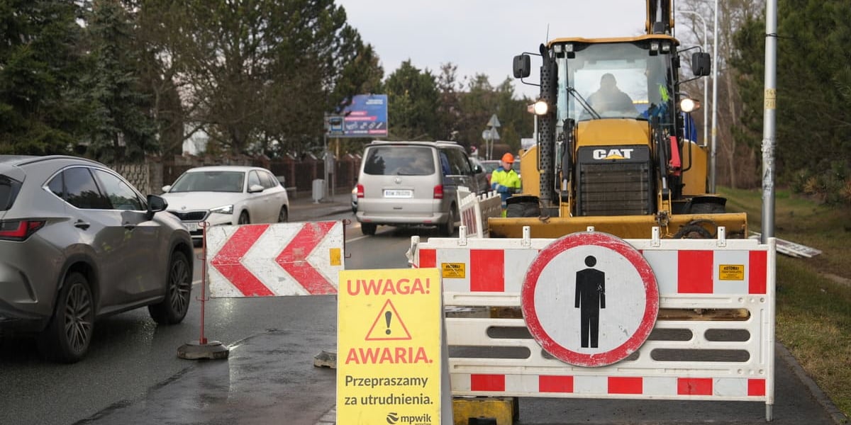 Awaria wodociągowa na Strachocińskiej, 28.02.2025