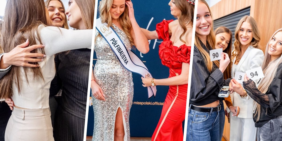 Na zdjęciu środkowym jest Wiktoria Wojciechowska (Polkowice) w szarfie, na zdjęciu lewym Emilia Mesjasz (Goszcz), trzymająca w ręku kartkę z numerem 3