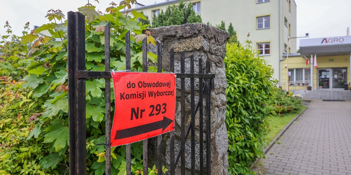 Siedziba Obwodowej Komisji Wyborczej nr 293 we Wrocławiu przy ul. Zwycięskiej