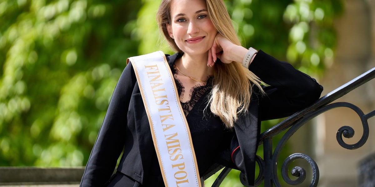 Kandydatka do tytułu Miss Polonia 2025 Aleksandra Jocz w szarfie