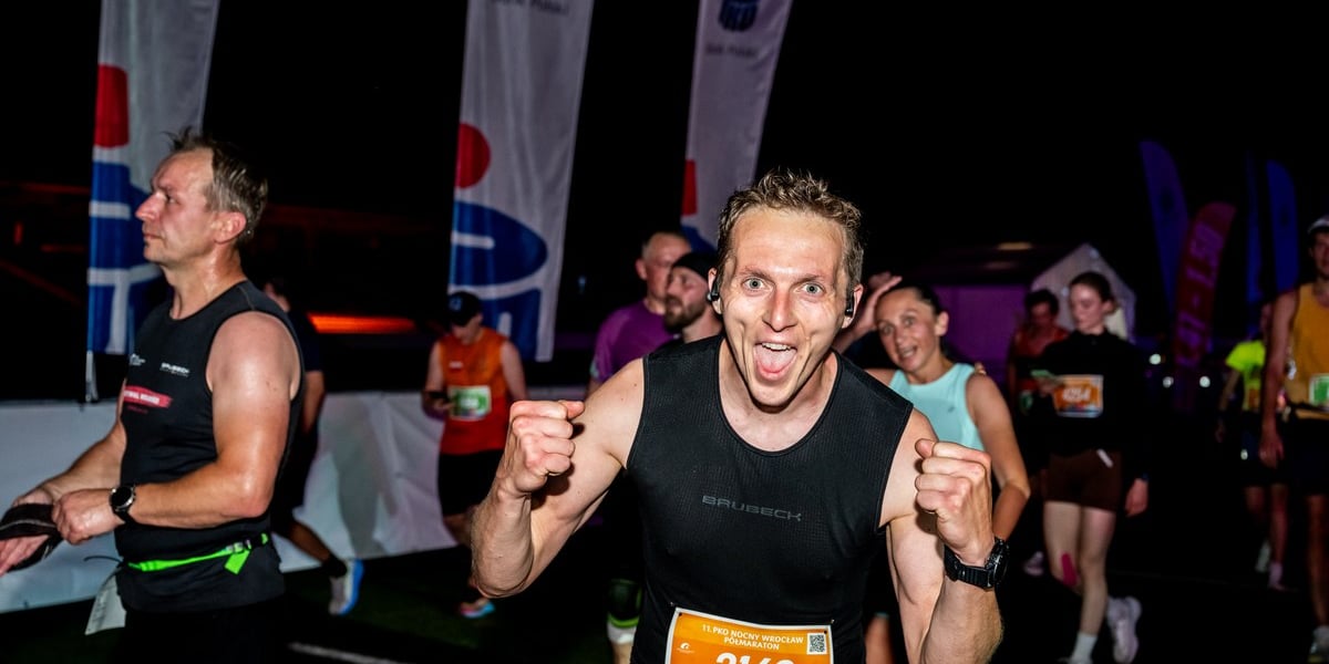 Zawodnicy PKO Nocnego Wrocław Półmaratonu 2025