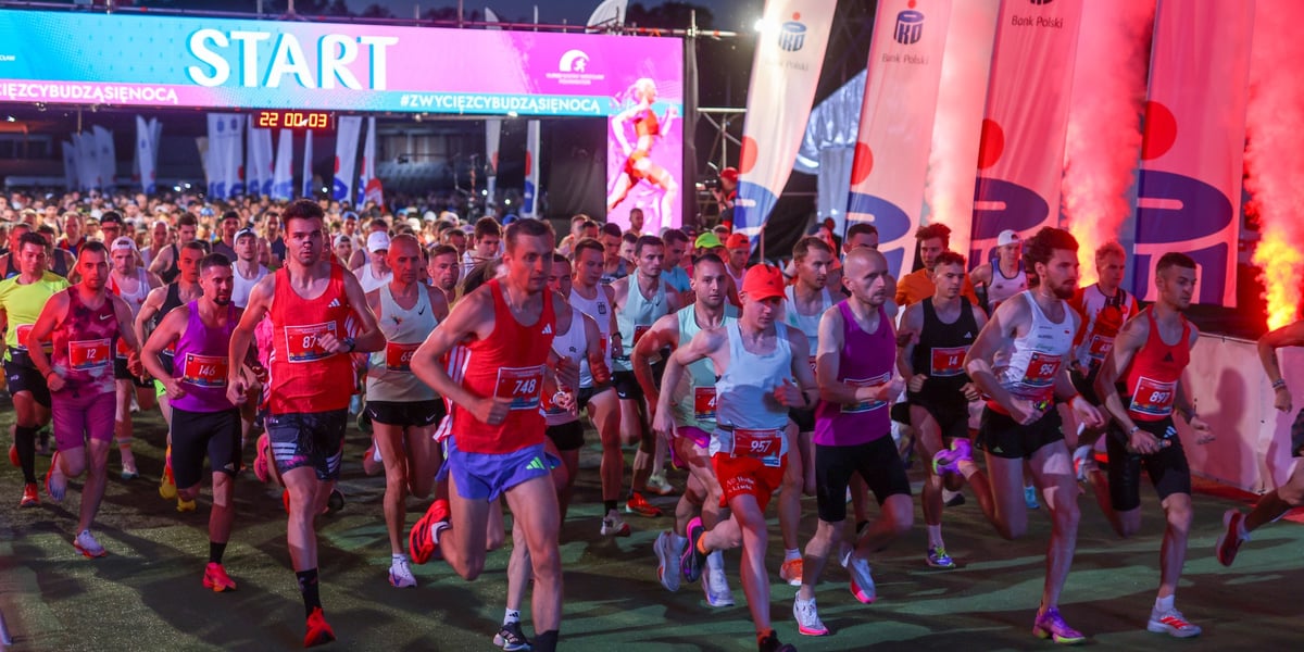 Zawodnicy PKO Nocnego Wrocław Półmaratonu 2025