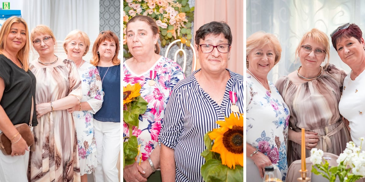 Dziewięć kobiet, uczestniczki spotkania z okazji 40-lecia Astry, 22 czerwca 2025 r. 