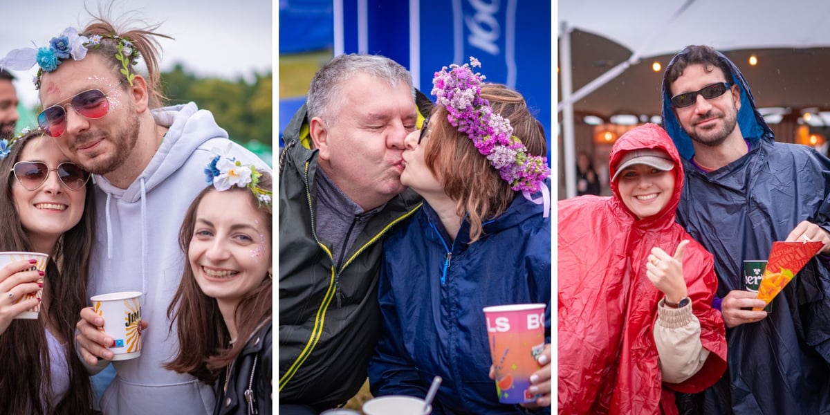 Kobiety i mężczyźni na festiwalu Santander Letnie Brzmienia 2025 we Wrocławiu, 11 lipca