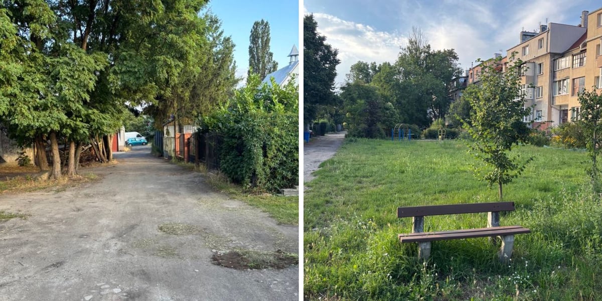 Wnętrze podwórzowe w kwartale ulic Klimasa, Gazowej, Tarnogajskiej i Kamienickiej