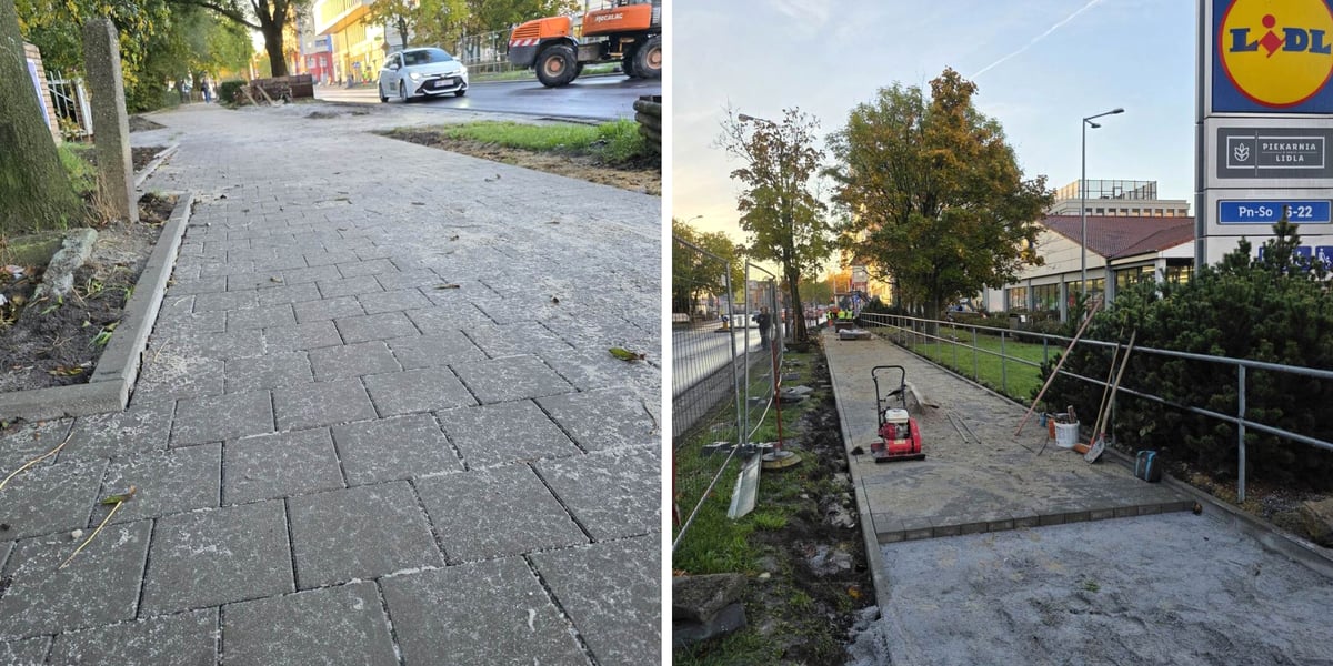 Remont chodnika na ul. Gubińskiej we Wrocławiu - 13.10.2025 r.