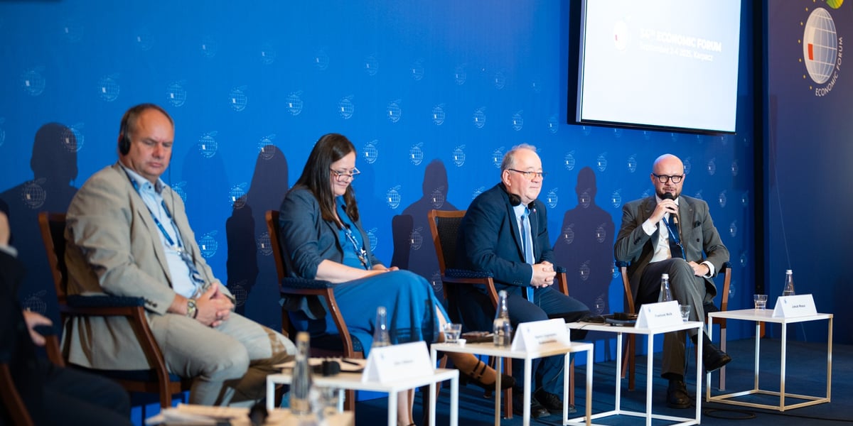 Od lewej: Dirk Hilbert, Agata Czyrsznic-Dobrowolska, František Molík , Jakub Mazur