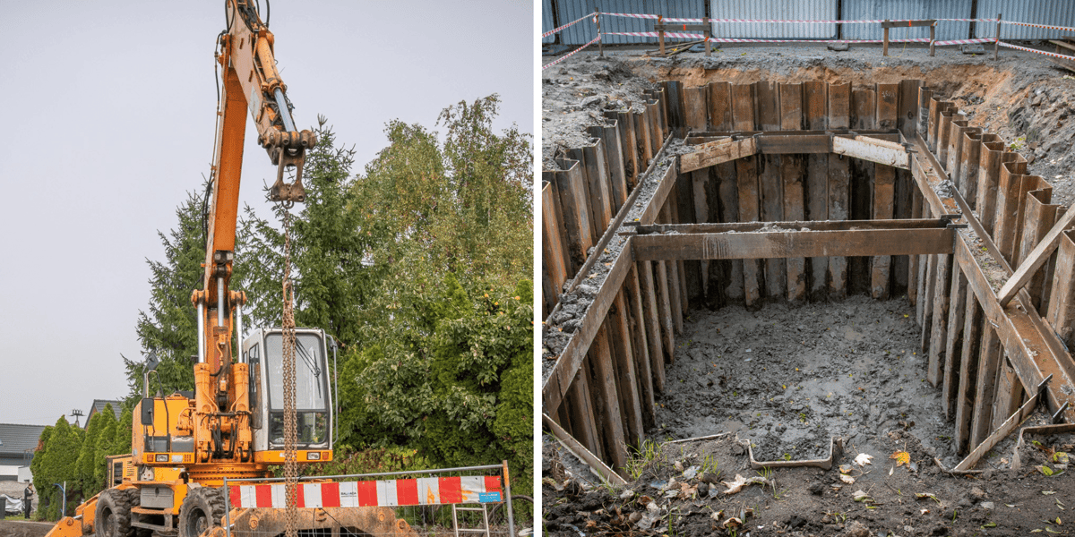 Postęp prac przy budowie kanalizacji na Kłokoczycach