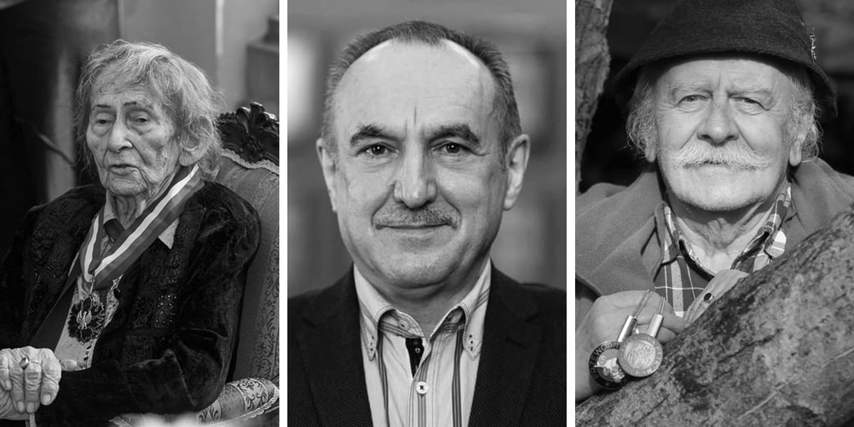 od lewej: Urszula Kozioł, Wojciech Adamski, Bronisław Zathey