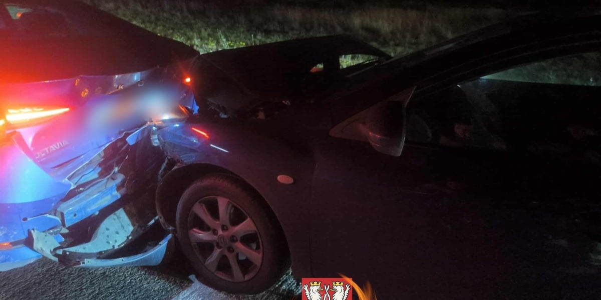 Korek na autostradzie A4 po zderzeniu dwóch samochodów [AKTUALIZACJA]