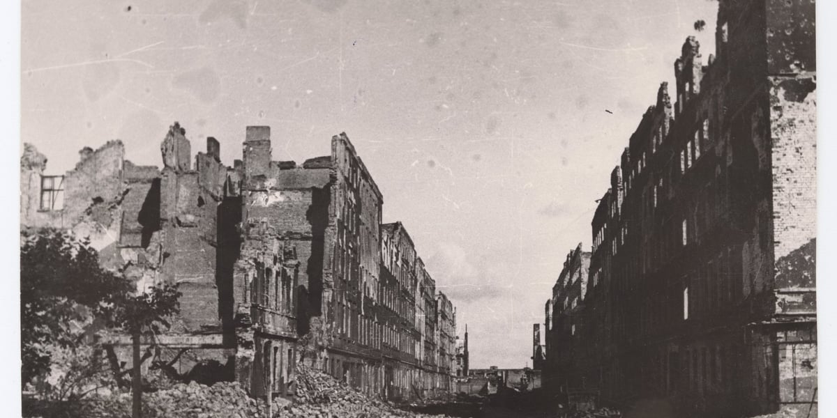 Ulica Poznańska 1945