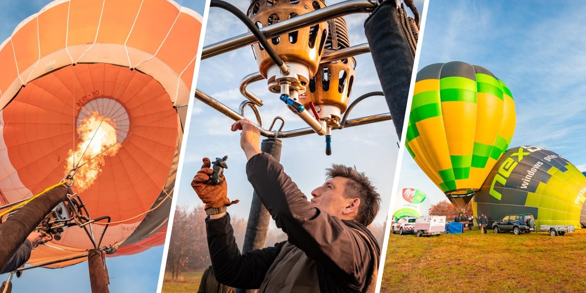 Fiesta balonowa w parku Mamuta na wrocławskim Oporowie, 11 listopada 2025 r.