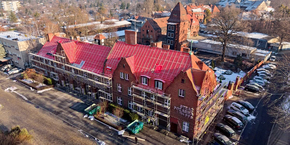 Jednostka straży pożarnej przy ul. Gdańskiej we Wrocławiu