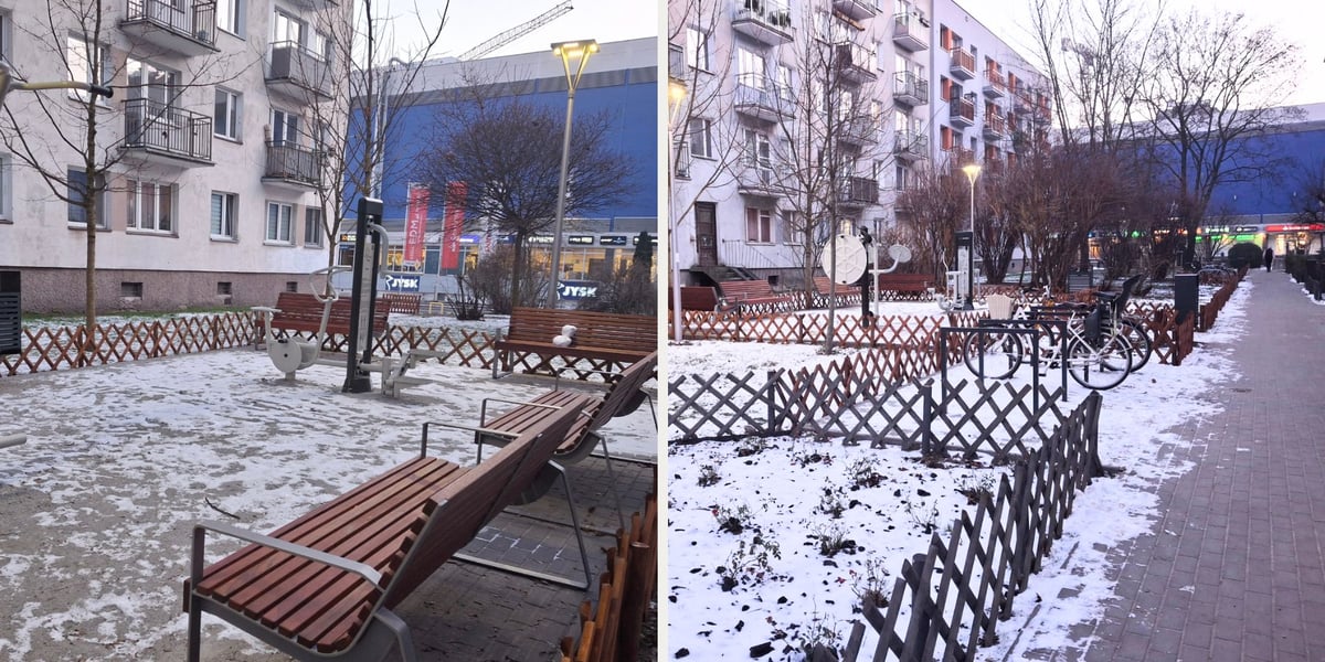 Wnętrze w kwartale ulic Braniborskiej, Trzemeskiej, Legnickiej i Dobrej po modernizacji - styczeń 2026