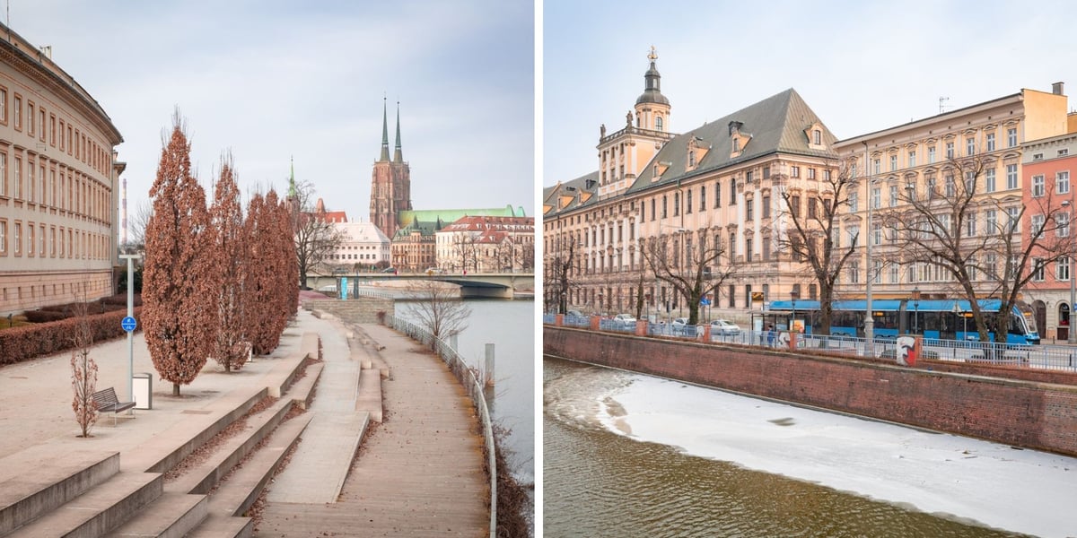 Panorama Wrocławia, 1 luty 2026 r. 