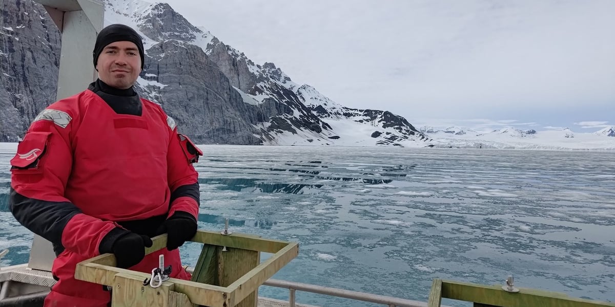 Piotr Niedźwiecki, Wrocławianin, uczestnik 48. Wyprawy Polarnej do Polskiej Stacji Polarnej Hornsund na Spitsbergenie