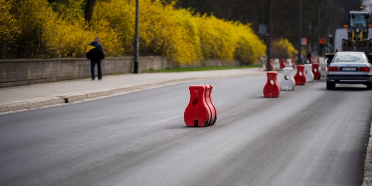 Ulica Grabiszyńska z nową nawierzchnią (zdjęcie z poniedziałku 23 marca) 