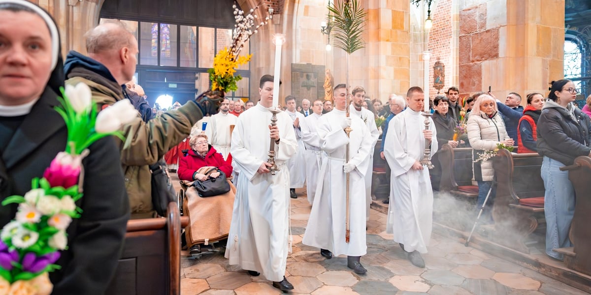 Niedziela Palmowa we Wrocławiu, uroczystości we wrocławskiej katedrze, 29.03.2026 r. 